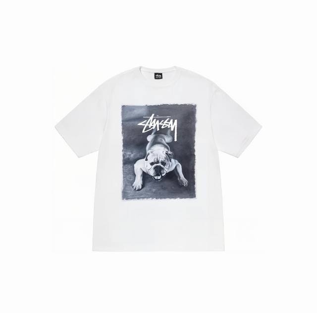 1078 Stussy high-quality short-sleeve, 260g double yarn fabric, available now, l