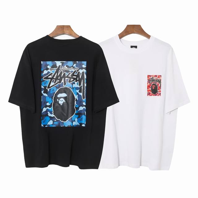 1006#Stussy high quality short sleeves, 260g double yarn fabric, available now,