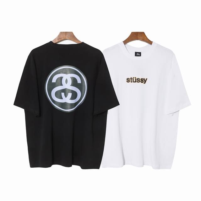 178#Stussy high quality short sleeves, 260g double yarn fabric, available now, l