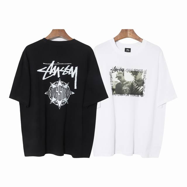 145#Stussy high quality short sleeves, 260g double yarn fabric, available now, l
