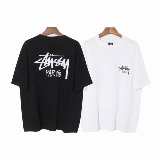199#Stussy high quality short sleeves, 260g double yarn fabric, available now, l