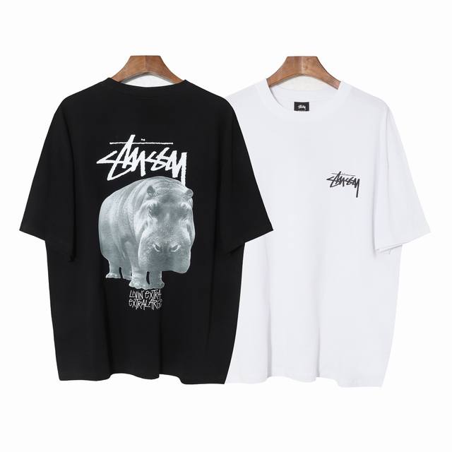 123#Stussy high quality short sleeves, 260g double yarn fabric, available now, l