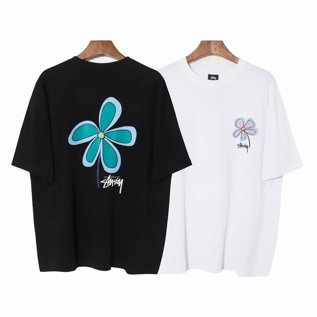 153#Stussy high quality short sleeves, 260g double yarn fabric, available now, l