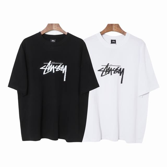 167#Stussy high quality short sleeves, 260g double yarn fabric, available now, l