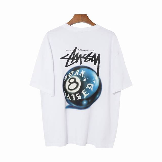 109#Stussy high quality short sleeves, 260g double yarn fabric, available now, l