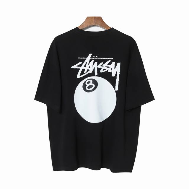 192#Stussy high quality short sleeves, 260g double yarn fabric, available now, l
