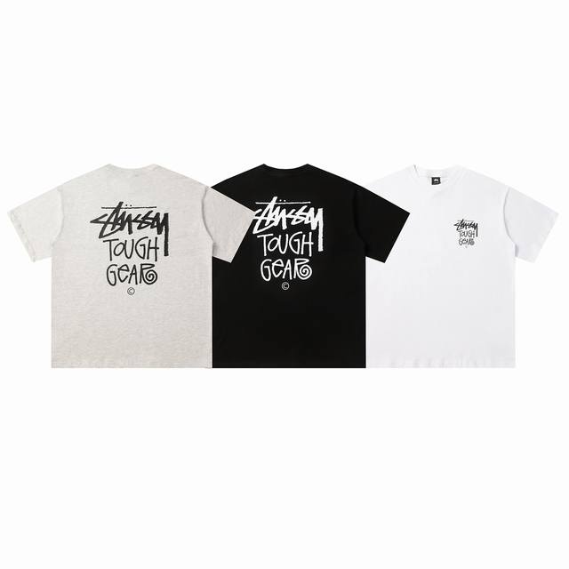 126#Stussy high quality short sleeves, 260g double yarn fabric, available now, l