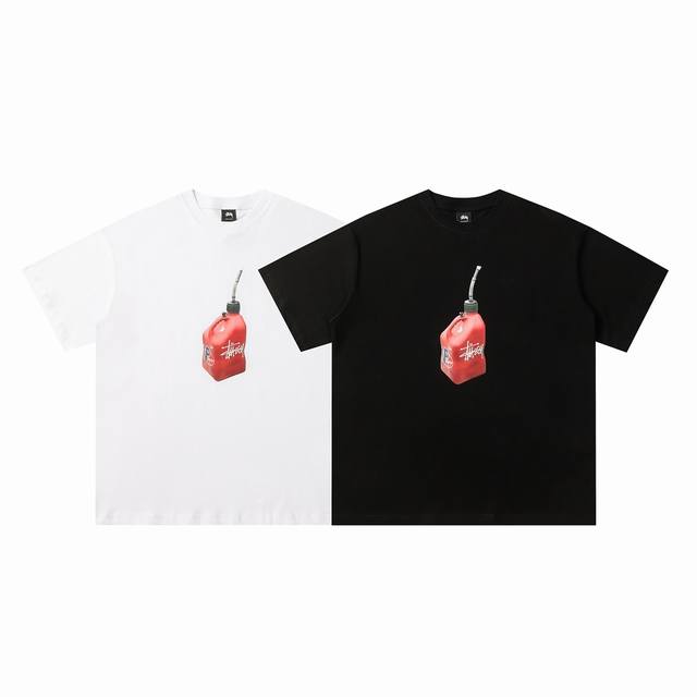 125#Stussy high quality short sleeves, 260g double yarn fabric, available now, l