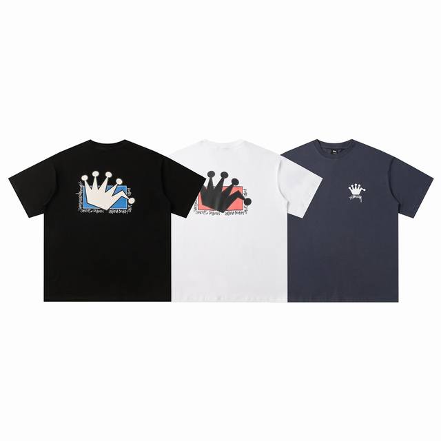 170# Stussy high quality short sleeves, 260g double yarn fabric, available now,