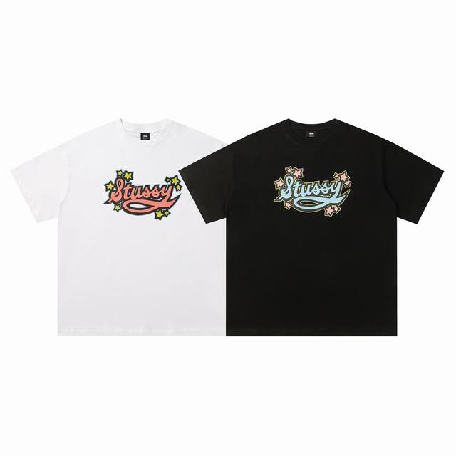 140#Stussy high quality short sleeves, 260g double yarn fabric, available now, l