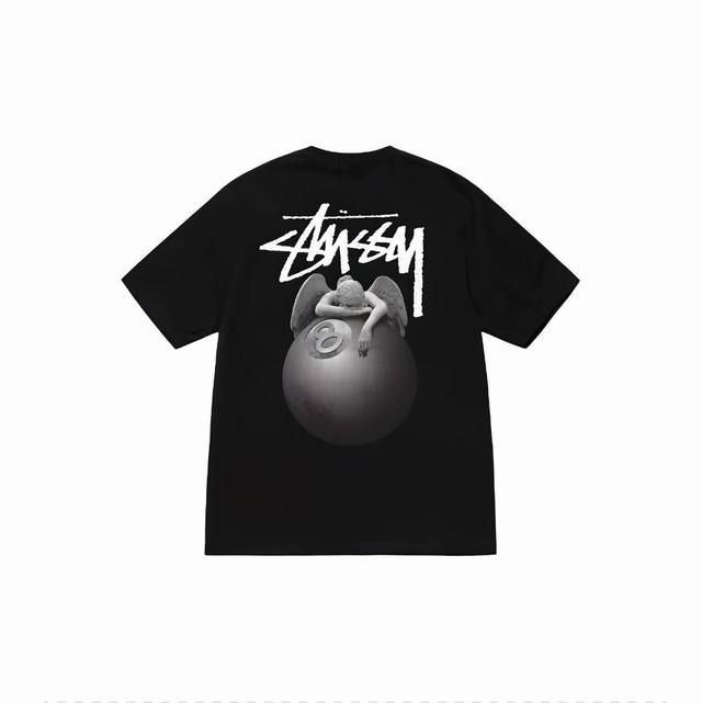 187#Stussy high quality short sleeves, 260g double yarn fabric, available now, l
