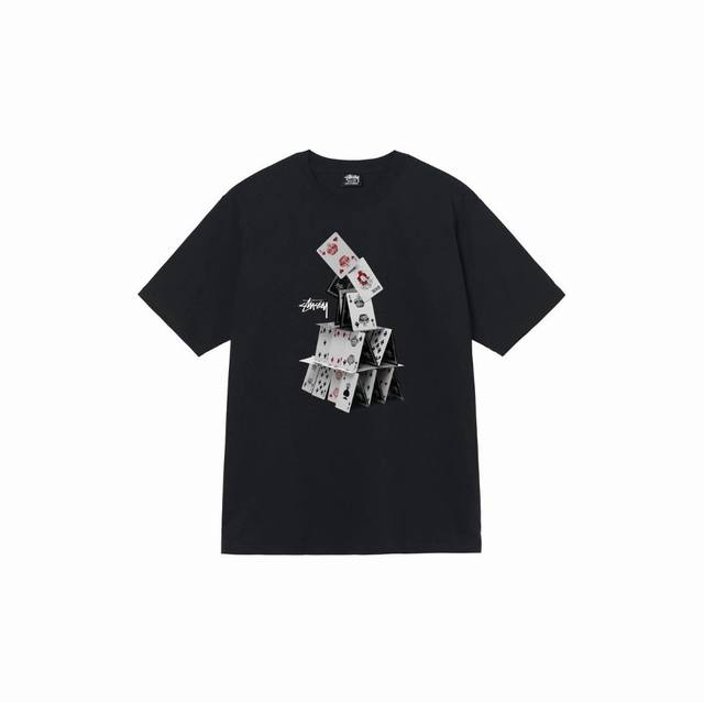 186#Stussy high quality short sleeves, 260g double yarn fabric, available now, l