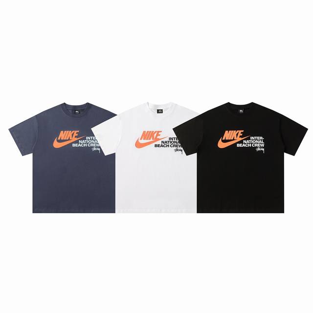 157#Stussy high quality short sleeves, 260g double yarn fabric, available now, l