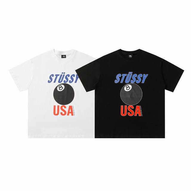 156#Stussy high quality short sleeves, 260g double yarn fabric, available now, l