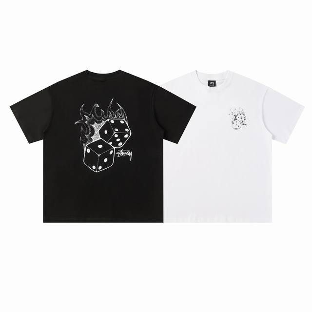 135#Stussy high quality short sleeves, 260g double yarn fabric, available now, l