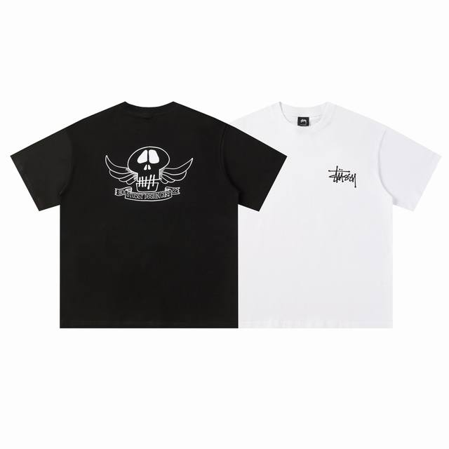 130#Stussy high quality short sleeves, 260g double yarn fabric, available now, l