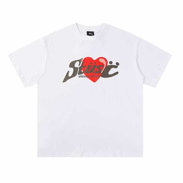 129#Stussy high quality short sleeves, 260g double yarn fabric, available now, l