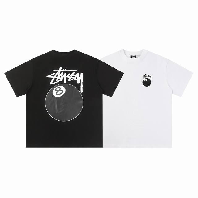 118#Stussy high quality short sleeves, 260g double yarn fabric, available now, l