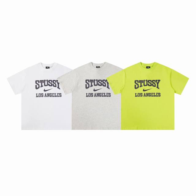 138#Stussy high quality short sleeves, 260g double yarn fabric, available now, l