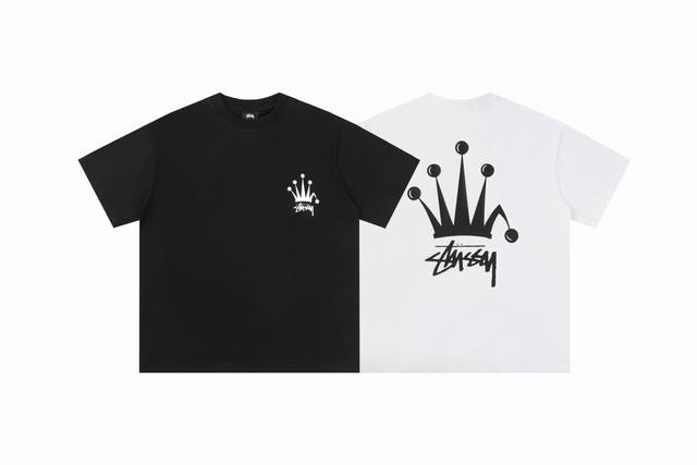 105#Stussy high quality short sleeves, 260g double yarn fabric, available now, l