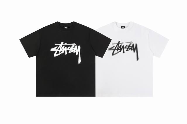 103#Stussy high quality short sleeves, 260g double yarn fabric, available now, l