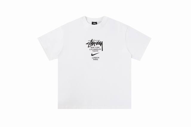 113#Stussy high quality short sleeves, 260g double yarn fabric, available now, l