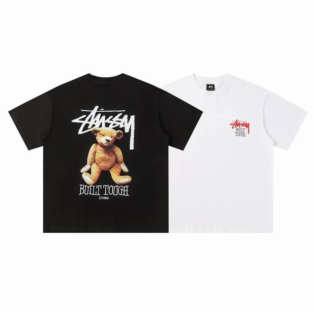 154#Stussy high quality short sleeves, 260g double yarn fabric, available now, l