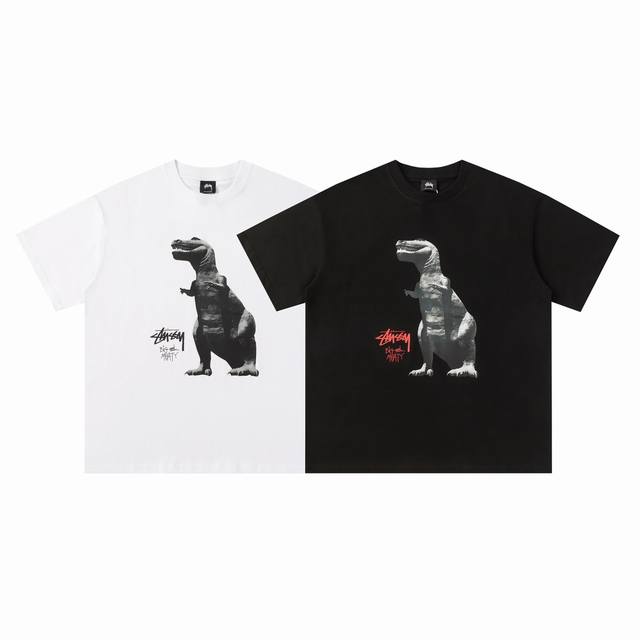 162#Stussy high quality short sleeves, 260g double yarn fabric, available now, l
