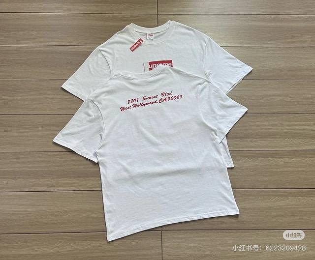 857 Supreme Ss23 Spring/Summer Series Week 1 West Hollywood Box Logo Tee Los Ang
