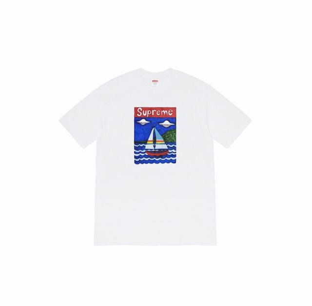 866 Supreme Spring and Summer Series Week 8 Sailboat Tee Sailboat pattern letter
