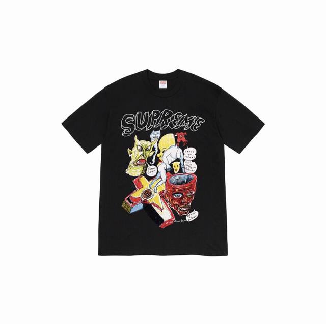 847 Supreme Week 12 x Daniel Johnston joint art print short-sleeved T-shirt for