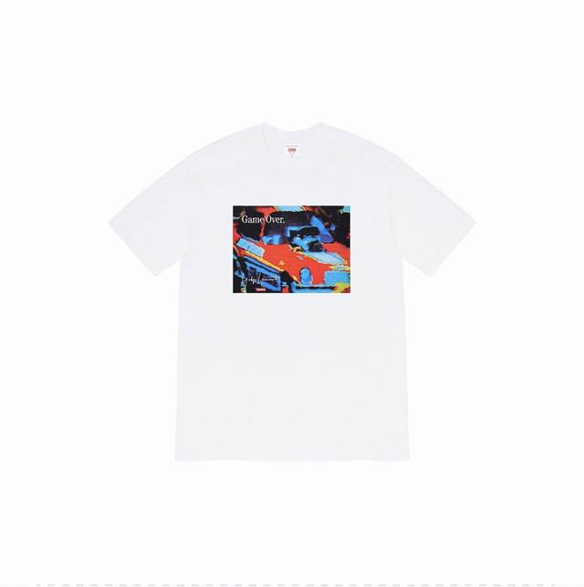 838 Supreme Week 4 Supreme x Yohji Yamamoto "Game Over" round neck short sleeve