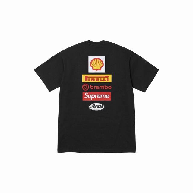 831 Supreme X Ducati joint model Ss24 Week16 Logo Tee Back logo print short slee