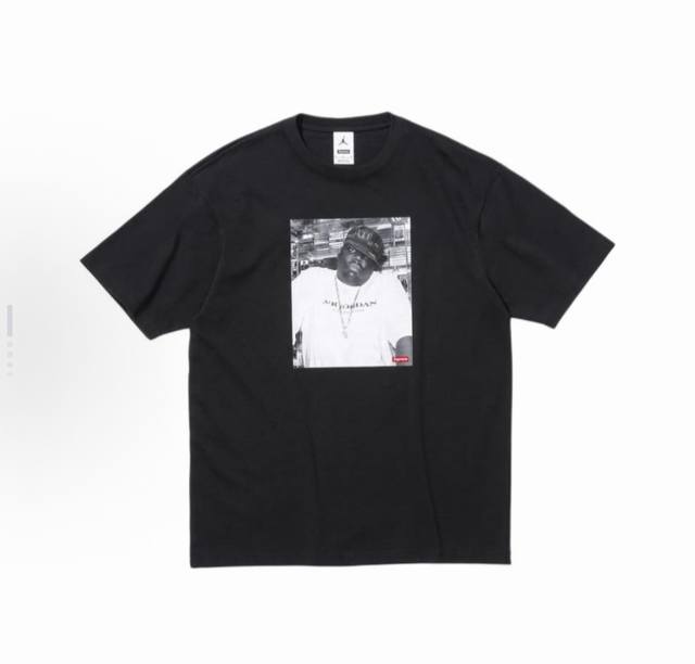 8009 Supreme Jordan co-branded round neck casual short-sleeved T-shirt for men a