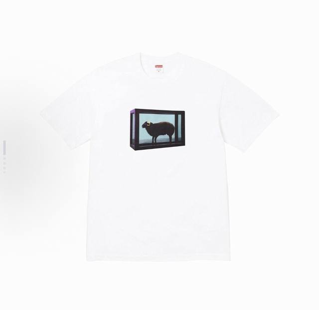 8008 Supreme x Damien Hirst joint model Ss25 Week1 Tee sheep print pattern round