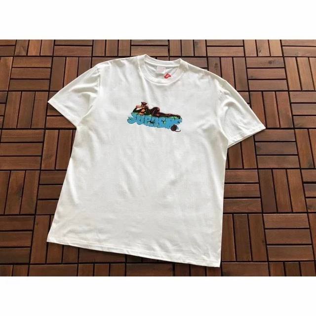 807 Supreme Fw22 Week 1 Catwoman Tee Lettering Pattern Printed Round Neck Loose