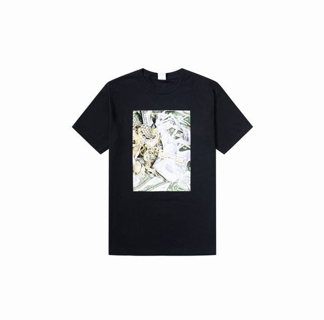 898 Supreme Ss20 Week 1 Bling Tee Money Printed Short Sleeve T-shirt Unisex Size