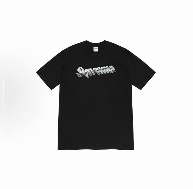 896 Supreme Ss20 clothing series Chrome Logo Metal font Cotton three-dimensional