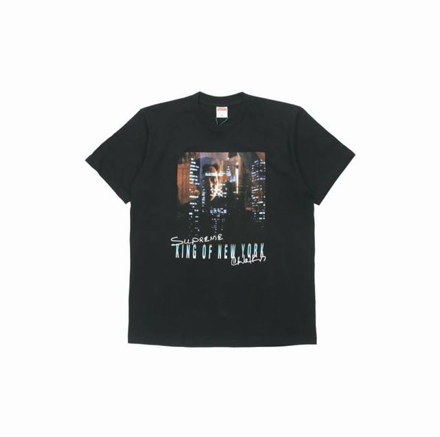 894 Supreme Christopher Walken King Of New York Tee Black King of New York round