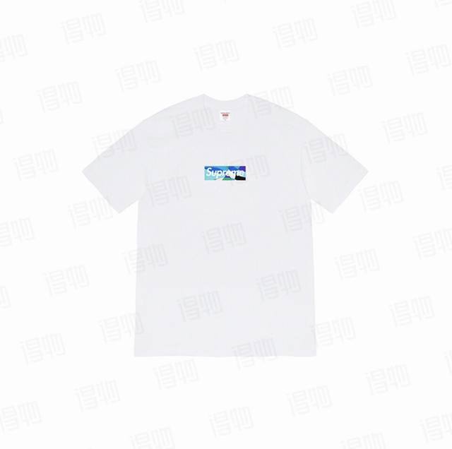 874 Supreme Week 16 X Emilio Pucci joint model Box Logo Tee Logo print solid col