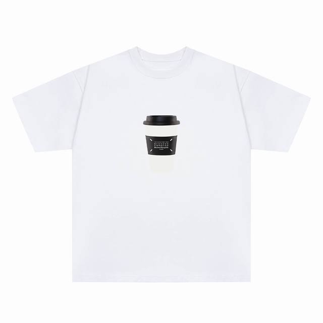 527 Maison Margiela Mm6 digital direct printing short-sleeved T-shirt, loose lar