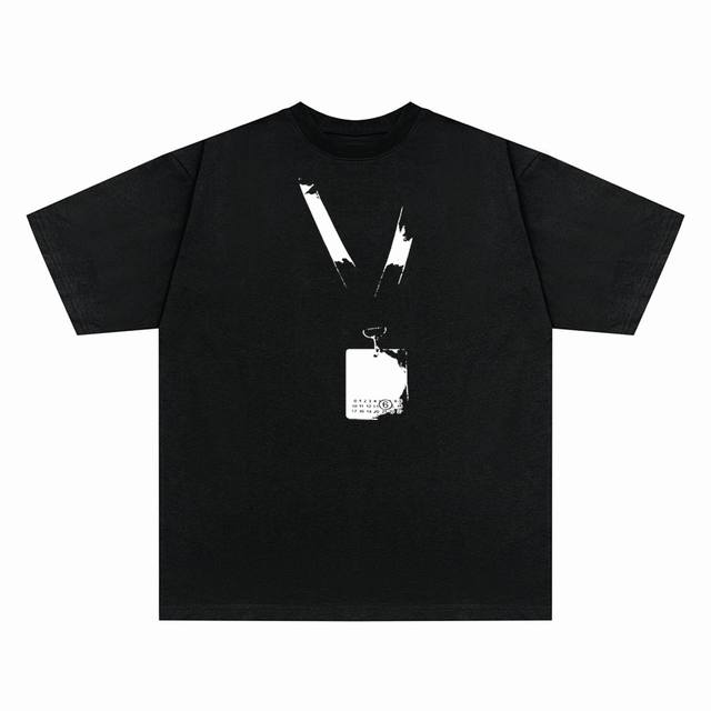 525 Maison Margiela Mm6 digital direct printing short-sleeved T-shirt, loose lar