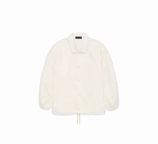 Top version Fear Of God Essentials Fw23 Cloud Series Coaches Jacket Solid color