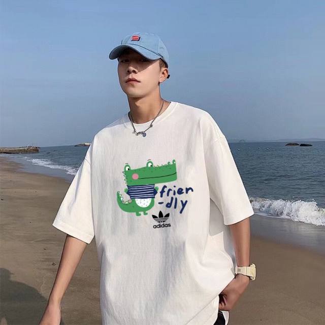Style A320# New summer cartoon dinosaur print cotton round neck short sleeves, u