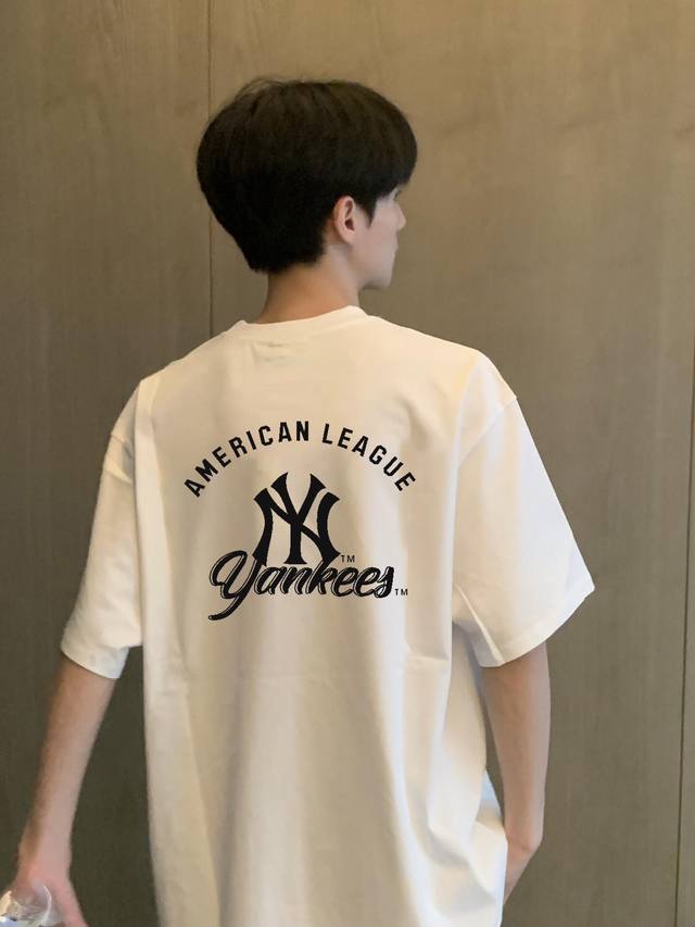 Style No. A319# Mlb-La Korean new letter couple short-sleeved shirt Product para