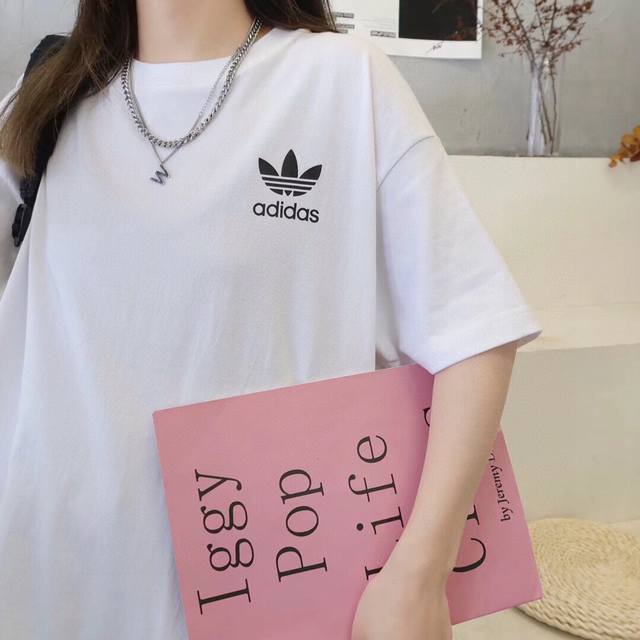 Style No. A221# Adidas Adidas Trefoil Basic Small Label Couple Cotton Short Slee