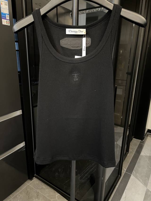 The next day Dior 25Ss Dior Bee Knitted Plain Vest Black - Women's Gw On Sale Ri