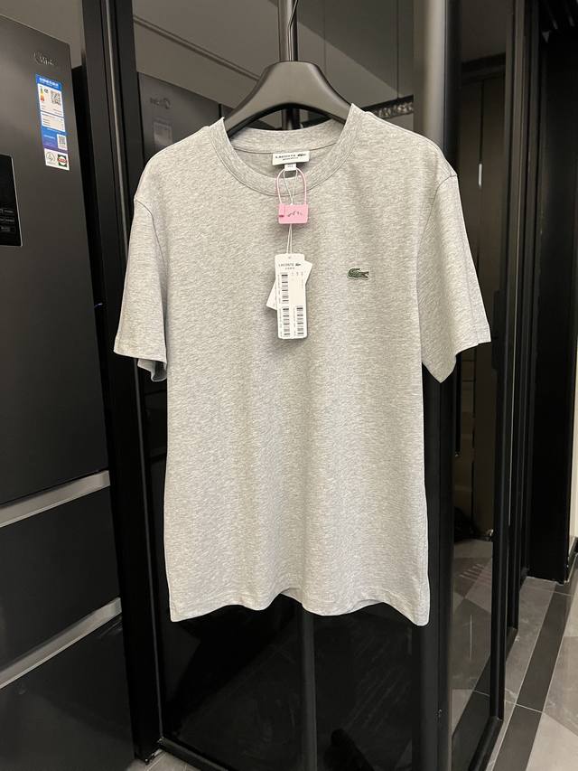 The next day Lacost crocodile classic chest small logo embroidery cotton short-s