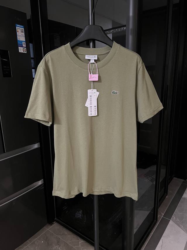 The next day Lacost crocodile classic chest small logo embroidery cotton short-s