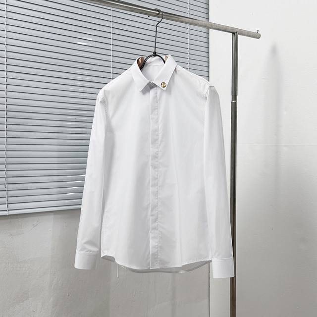 Running model real price 1V collar round metal logo shirt, counter custom high-e
